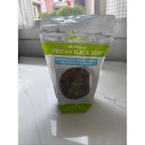 Sky Organics All-Natural African Black Soap - Brown 1lb New Package New Unopened